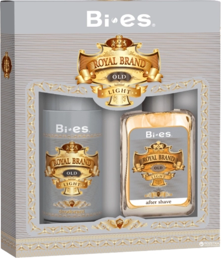 Pánská dárková sada BI-ES Royal Brand Light – deodorant 150 ml a voda po holení 100 ml