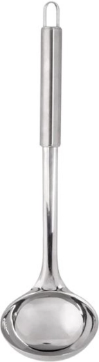 Naběračka z nerezové oceli 30 cm, stříbrná