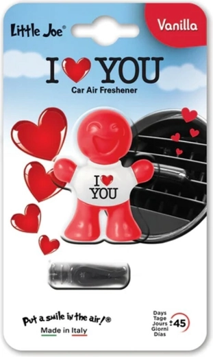 Little Joe Supair Drive 3D osvěžovač vzduchu do auta vanilla I love you - 1 kus