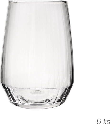 Sklenice Carre Optics 0,49 l, 6 ks