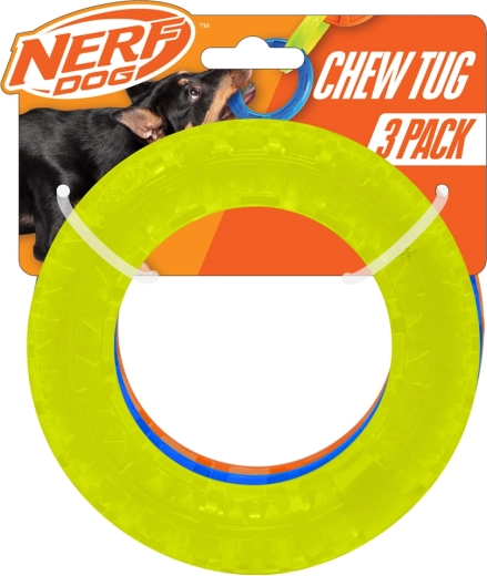 Nerf Dog sada průhledných aportovacích kruhů se spiky 12,5 cm (3 ks)