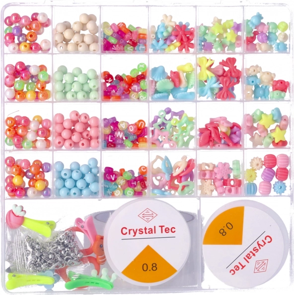 Dívčí kreativní sada na výrobu šperků s organizérem