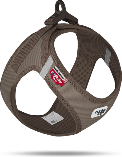 Curli manšestrový postroj pro psy se sponou Brown 2XS (2–4 kg)