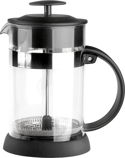 Skleněný French press na kávu a čaj