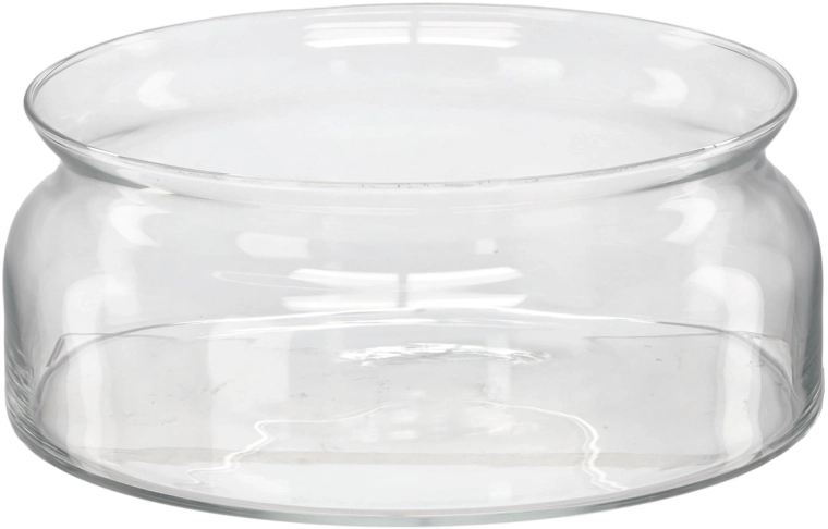 Skleněná salátová mísa s baňatým tvarem 24 cm