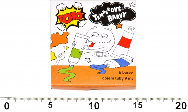 Temperové barvy v tubách – sada 6×9 ml