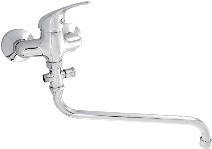 Nástěnná vanová baterie TITANIA IRIS, chrom, ramínko 330 mm