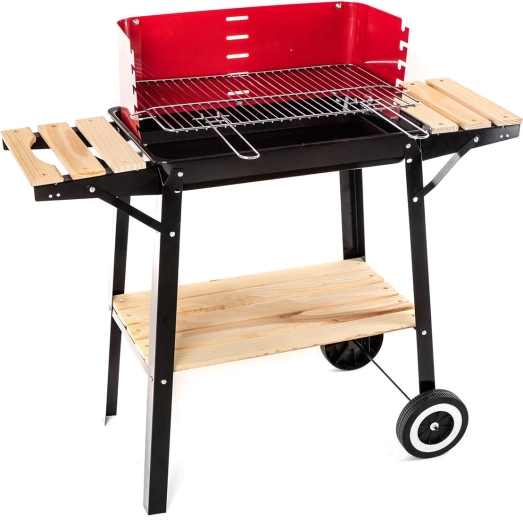 Zahradní gril na dřevěné uhlí WOOD 53 × 33 cm