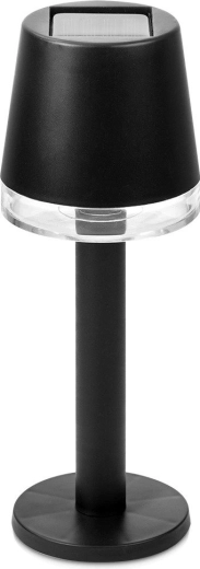 Solární stolní LED lampa černá 21,5 cm