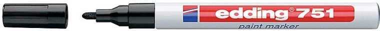 Lakový popisovač Edding 751 černý