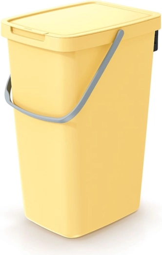 Odpadkový koš Systema Q Collect 20 l – světle žlutý