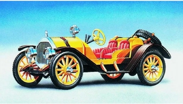 Model auta Mercer Raceabout 1912 v krabičce