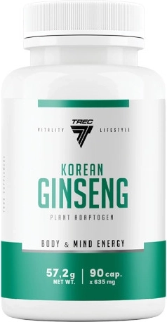 Trec korejský ženšen – extrakt z Panax ginseng, 90 kapslí