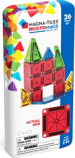Magna-tiles magnetická stavebnice micromags cestovní sada 26 dílků