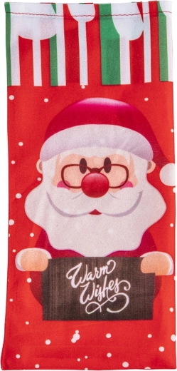 Vánoční obal na láhev Santa Claus 30 × 14 cm