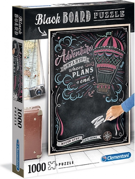 Clementoni puzzle Black Board 1000 – cestování