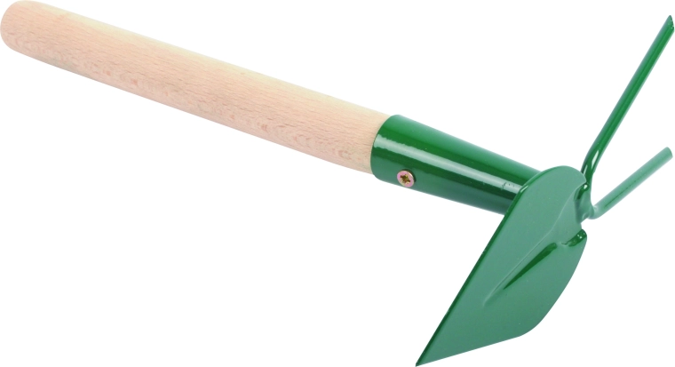 Okopávačka srdcová s násadou, 2 hroty