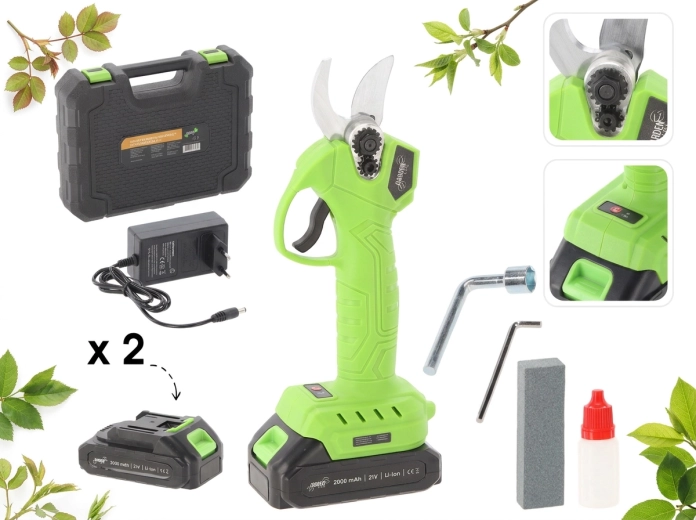 Akumulátorové zahradní nůžky 30 mm, 600 W, 21 V