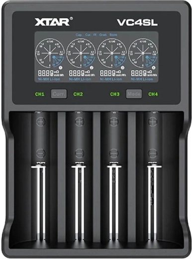 Nabíječka baterií XTAR VC4SL pro Li-ion a Ni‑MH/Ni‑Cd, 4 kanály