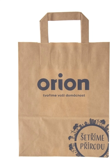 Papírová reklamní taška RM s motivem Šetříme přírodu 22 × 28 cm