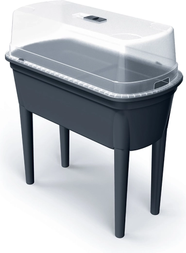 Sadbovač s polykarbonátovým víkem BLOOMO 77,5 cm – antracit