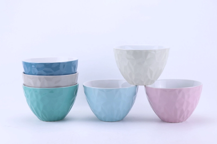 Keramická polévková miska Diamond 680 ml, sada 6 ks