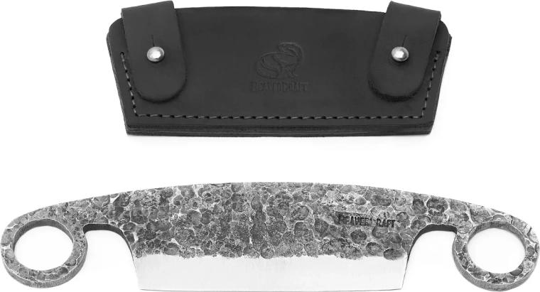 Beavercraft DK5S odkorňovací nůž s koženým pouzdrem
