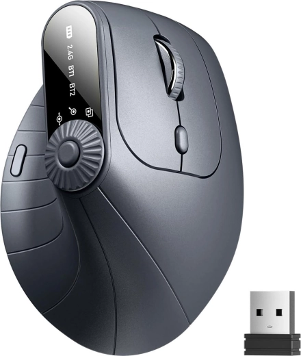 Bezdrátová ergonomická vertikální myš Renew Force