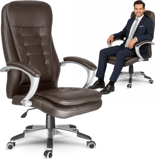 Kancelářská otočná židle Sofotel, tmavě hnědá