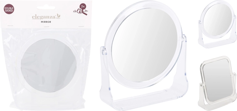 Kosmetické zrcátko Chomik s LED osvětlením 5x zvětšení, 13 × 14 cm