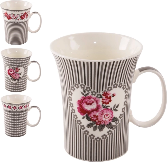 Porcelánový hrnek Rose 0,36 l mix