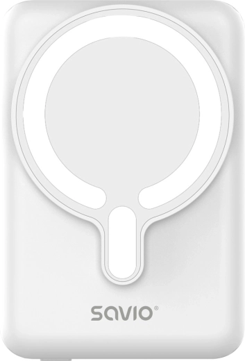 Savio magnetická powerbanka 10 000 mAh bílá