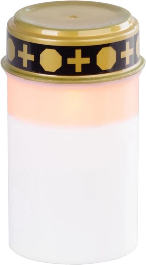 Hřbitovní LED svíčka MagicHome, 12 cm, bílá