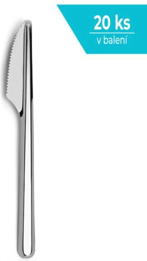 Nerezový jídelní nůž Amefa Leaves – sada 20 ks
