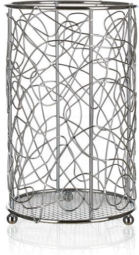 Stojan na příbory VANITY, chrom, průměr 11 cm, výška 18 cm