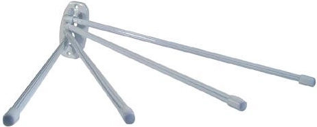 Čtyřramenný kovový sušák na ručníky bílý