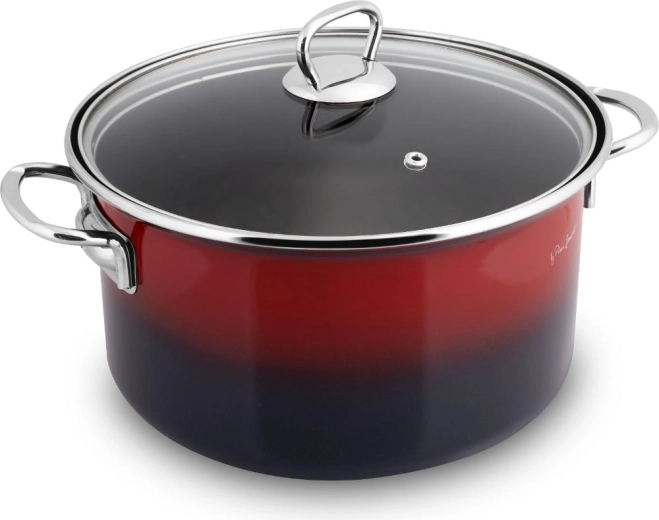 Lamart smaltovaný kastrol s poklicí 20 cm