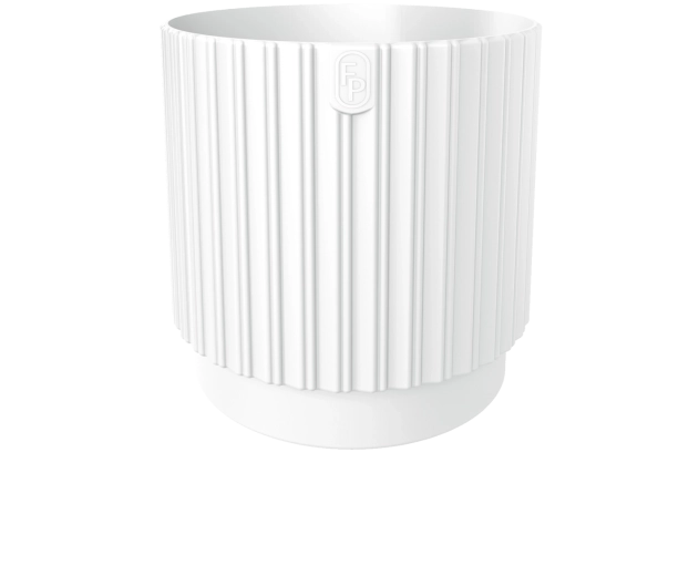 Květináč MIKA Cyli Petit ECO Recycled 18 cm bílý