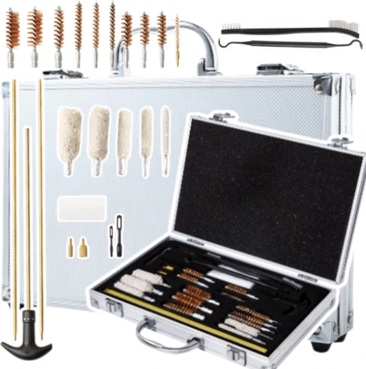 Sada na čištění zbraní v kufříku, 24 dílů