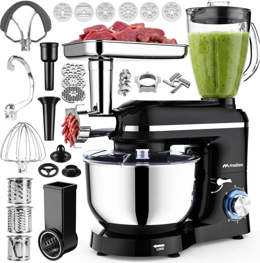 MalTec kuchyňský robot MaltecChef 5000W s mixérem a mlýnkem na maso
