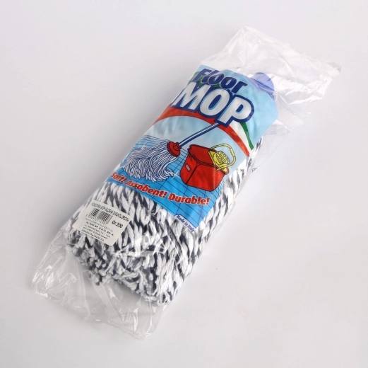 Dvoubarevná bavlněná koncovka mopu 200 g