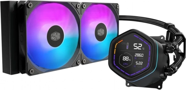 Cooler Master MasterLiquid Core Nex Digital 240 ARGB černé vodní chlazení CPU