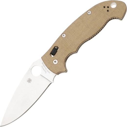Zavírací nůž Spyderco Manix 2 XL Brown, CPM Cru-Wear, Micarta, satin 9,8 cm