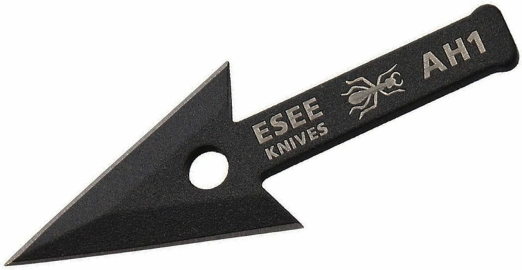 ESEE Arrowhead – hrot šípu z uhlíkové oceli 6 cm, černý