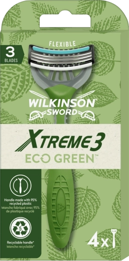 Wilkinson Sword Xtreme3 Eco Green jednorázové holicí strojky 4 ks