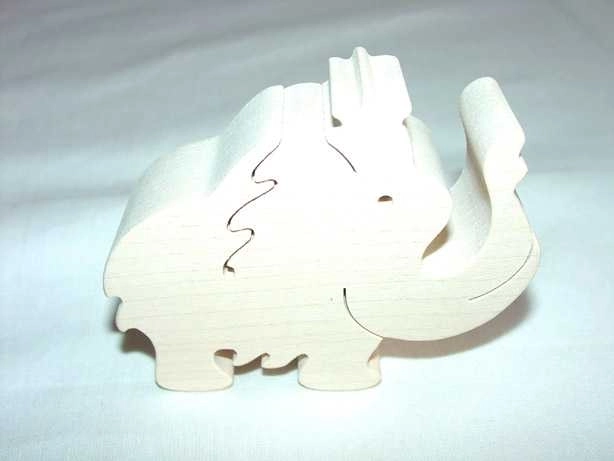 Fauna dřevěné zvířátko mamut