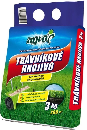 Trávníkové hnojivo 3 kg AGRO