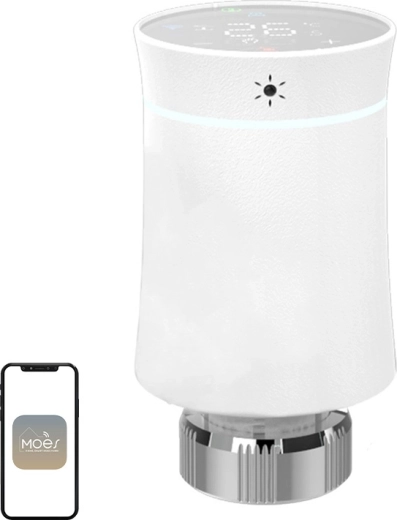 Moes dotyková termostatická hlavice ZigBee BY100