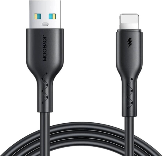 Joyroom kabel USB-A na Lightning pro rychlé nabíjení 3 A, 1 m, černý