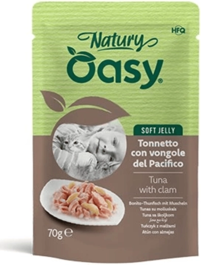 Oasy Nature Soft Jelly – tuniak s mušľami v želé 70 g